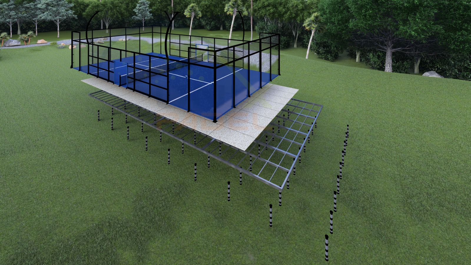 Padel Court Resurfacing in Houston, TX - Professional padel court construction services